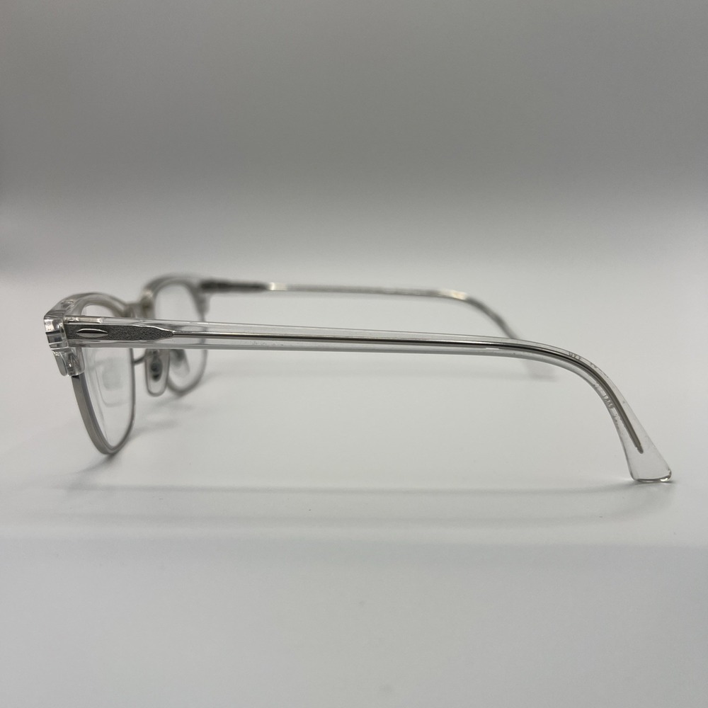 RAY BAN RB 5154 2001 White Transparent Silver Clubmaster Unisex 49 mm Eyeglasses - Picture 4 of 16